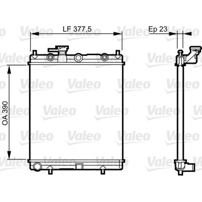 Valeo Motorkühler 732718 Valeo Motorkühler 732718