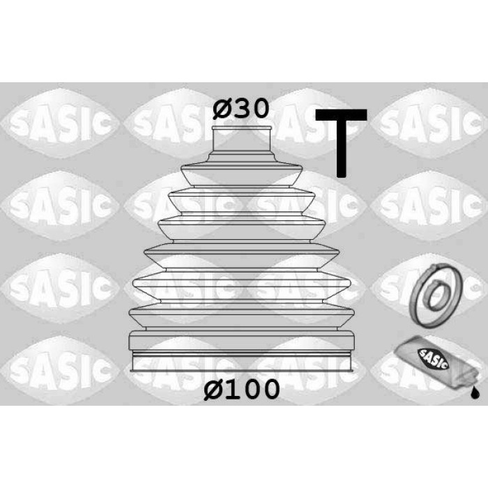 SASIC Faltenbalgsatz, Antriebswelle 1906055