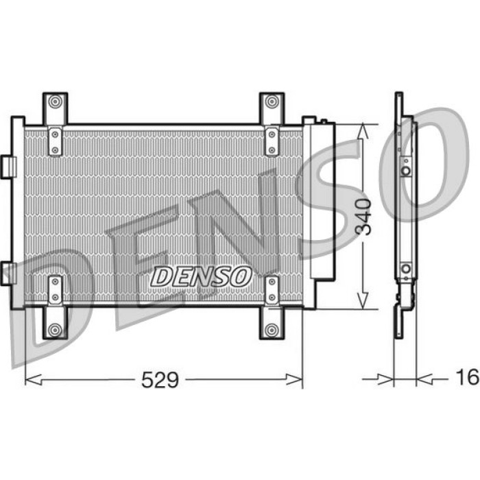 Denso Klimakondensator DCN09049