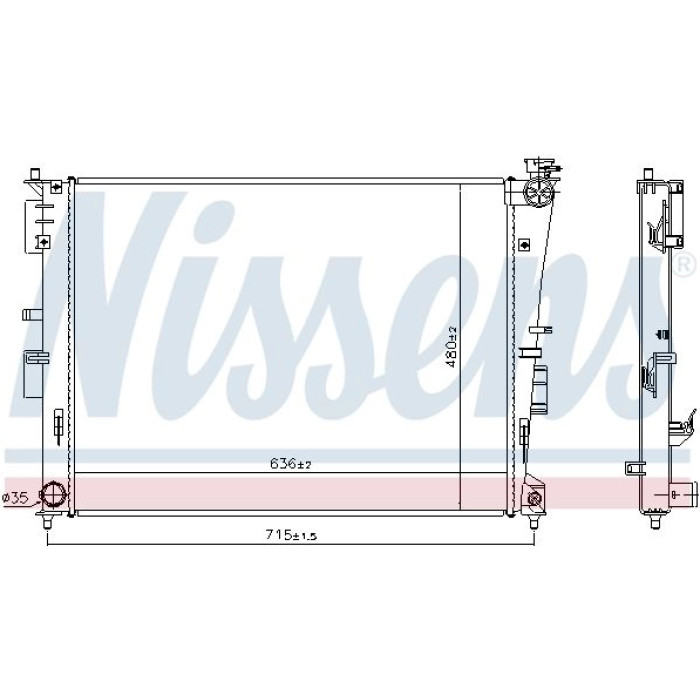 Nissens Wasserkühler PKW 66780 Nissens Wasserkühler PKW 66780