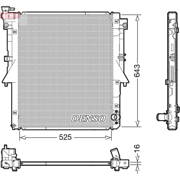 Denso Motorkühler DRM45054 Denso Motorkühler DRM45054