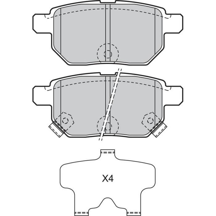 Valeo Bremsbelagsatz 601132 Valeo Bremsbelagsatz 601132