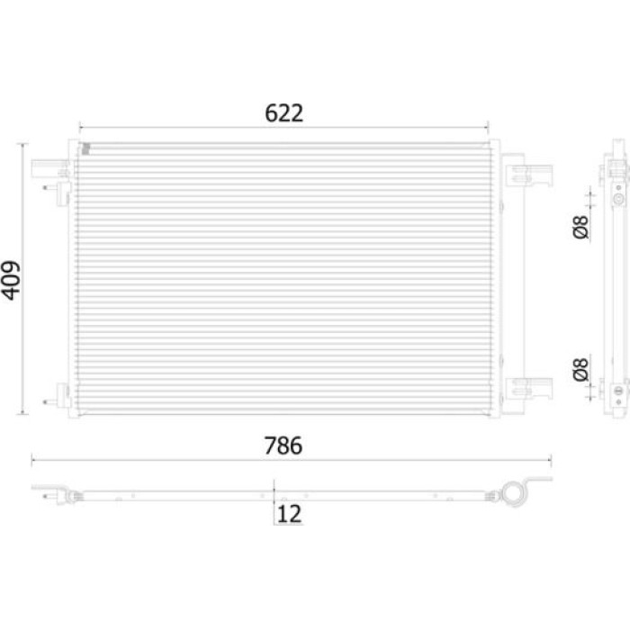MAHLE Kondensator, Klimaanlage AC 939 000P MAHLE Kondensator, Klimaanlage AC 939 000P