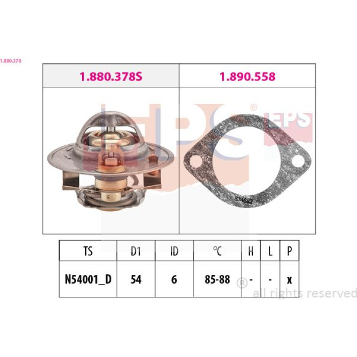 EPS Thermostat 1.880.378 EPS Thermostat 1.880.378