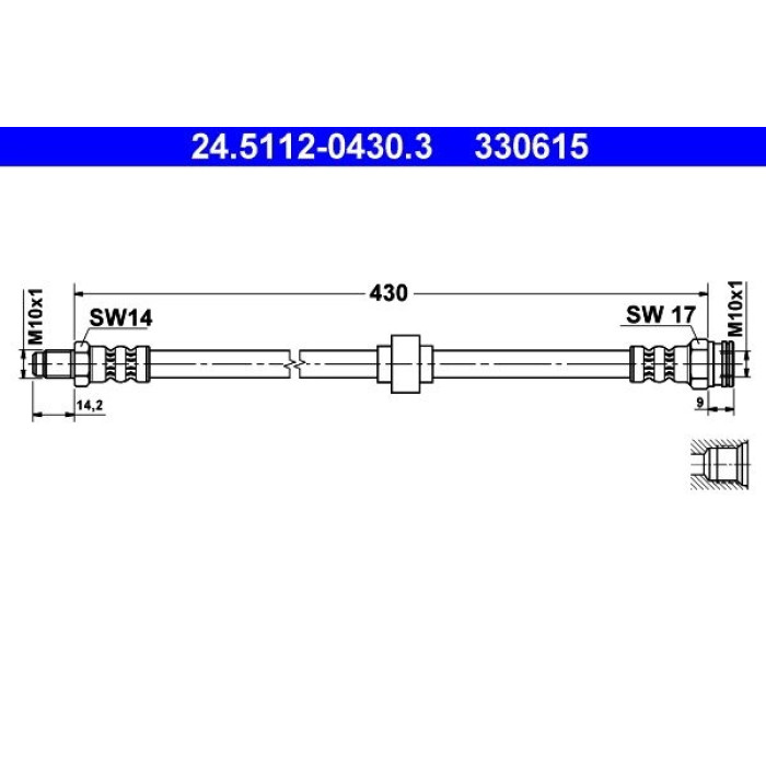 ATE Bremsschlauch 24.5112-0430.3