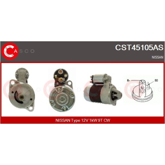 CASCO Anlasser CST45105AS CASCO Anlasser CST45105AS