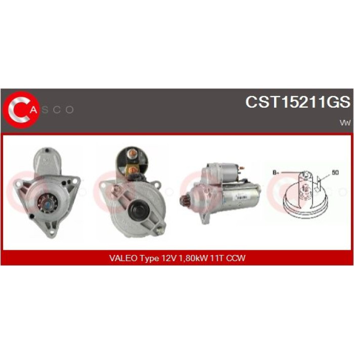CASCO Anlasser CST15211GS