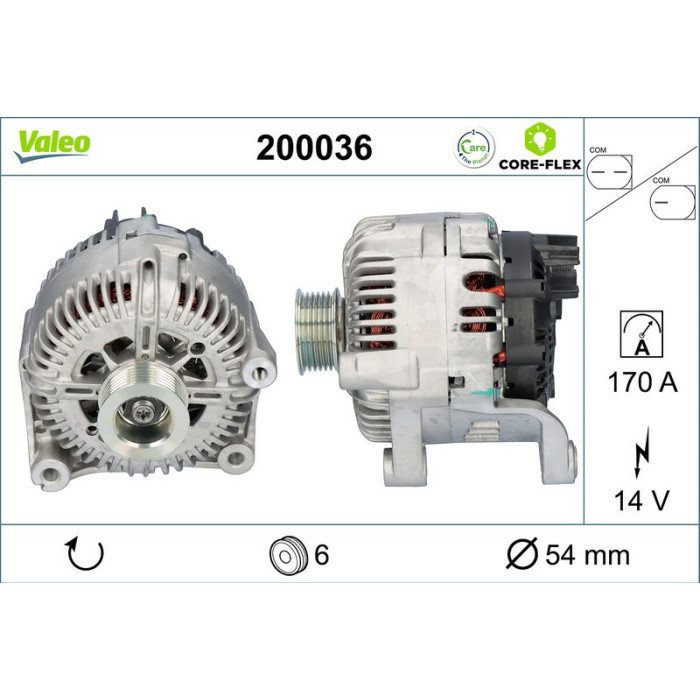 Valeo Lichtmaschine 200036 Valeo Lichtmaschine 200036
