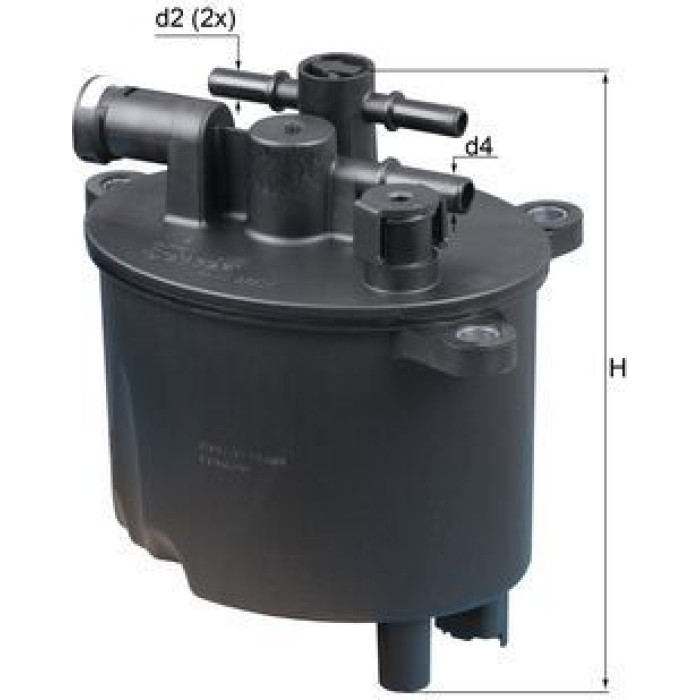 MAHLE Kraftstofffilter KL 581 MAHLE Kraftstofffilter KL 581