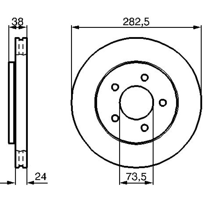 Bosch Bremsscheibe Vorderachse 0 986 478 983 Bosch Bremsscheibe Vorderachse 0 986 478 983