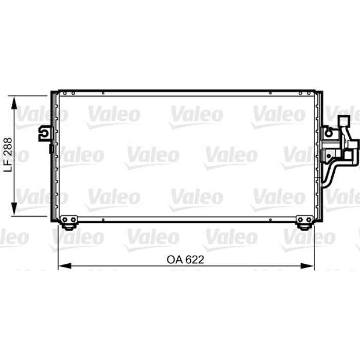 Valeo Klimakondensator 814303 Valeo Klimakondensator 814303