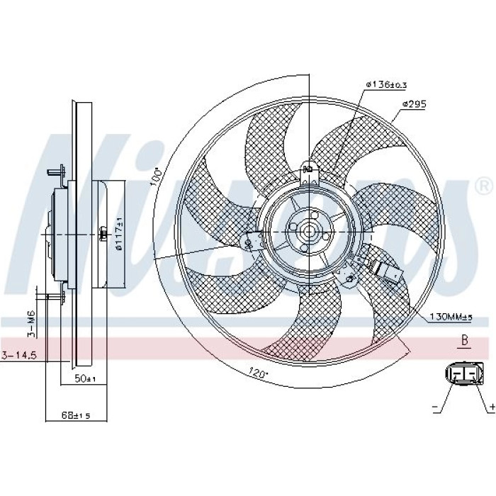 Nissens Kühlerlüfter PKW 85733 Nissens Kühlerlüfter PKW 85733