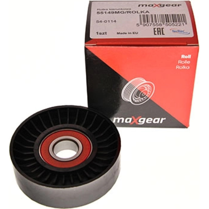 MAXGEAR Keilrippenriemen-Spannrolle 55149MG/ROLKA 54-0114 MAXGEAR Keilrippenriemen-Spannrolle 55149MG/ROLKA 54-0114