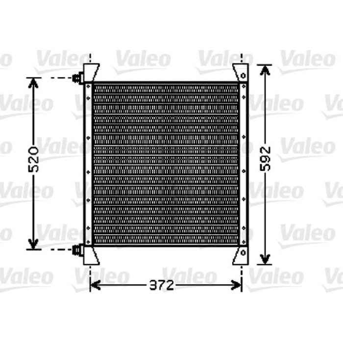 Valeo Klimakondensator 818039 Valeo Klimakondensator 818039