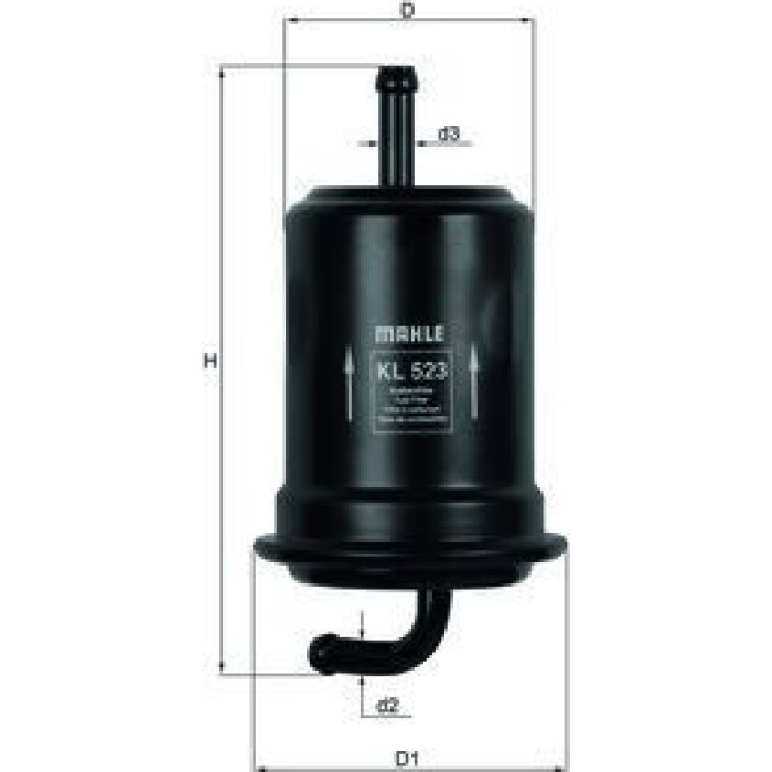 MAHLE Kraftstofffilter KL 523 MAHLE Kraftstofffilter KL 523