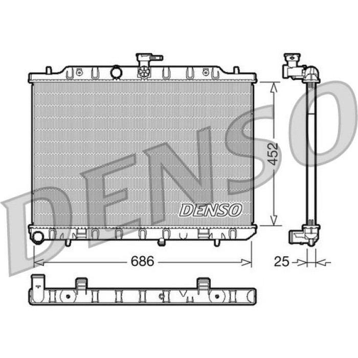 Denso Motorkühler DRM46007 Denso Motorkühler DRM46007