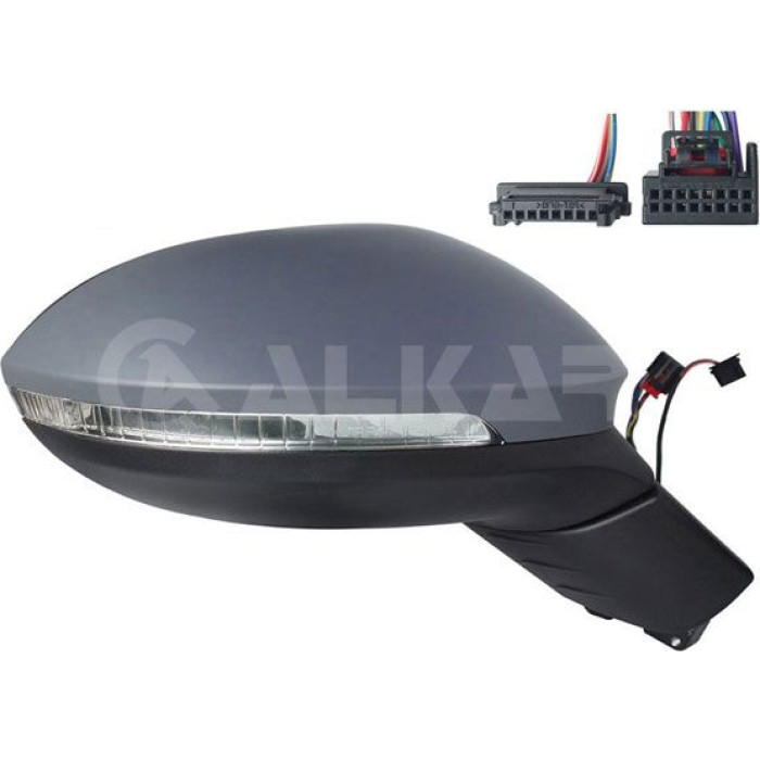 Alkar Außenspiegel 6156206 - rechts EL Klapp beheizt konvex grundiert + Blinker 16P Alkar Außenspiegel 6156206 - rechts EL Klapp beheizt konvex grundiert + Blinker 16P