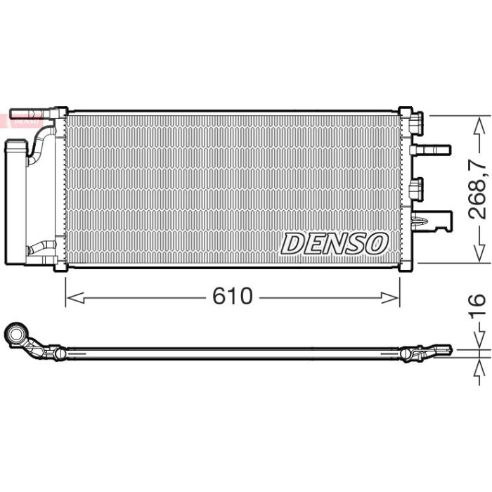 Denso Klimakondensator DCN05036 Denso Klimakondensator DCN05036