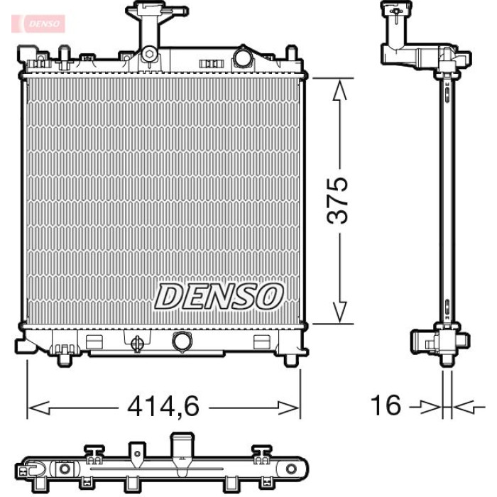 Denso Motorkühler DRM47040 Denso Motorkühler DRM47040