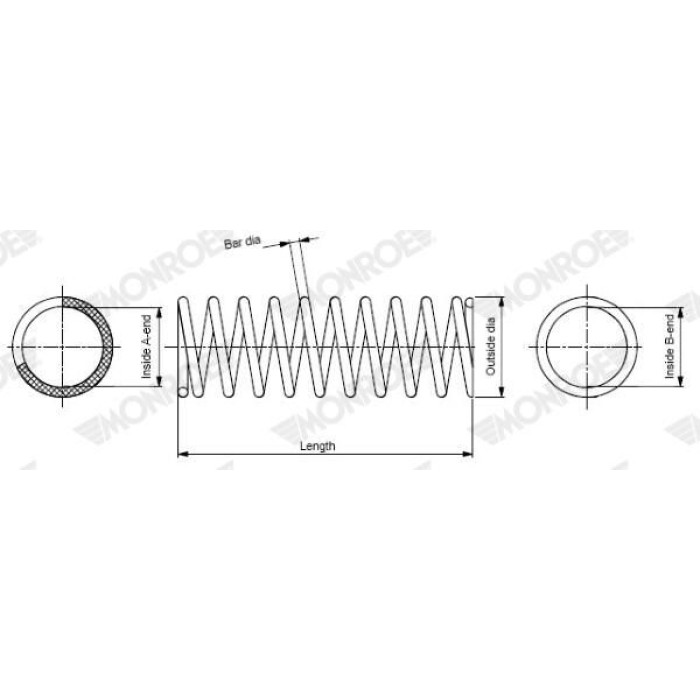 SP0021 Monroe Fahrwerksfeder SP0021 SP0021 Monroe Fahrwerksfeder SP0021