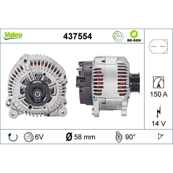 Valeo Lichtmaschine 437554 Valeo Lichtmaschine 437554