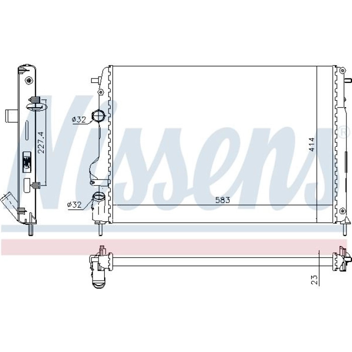 Nissens Wasserkühler PKW 63766 Nissens Wasserkühler PKW 63766