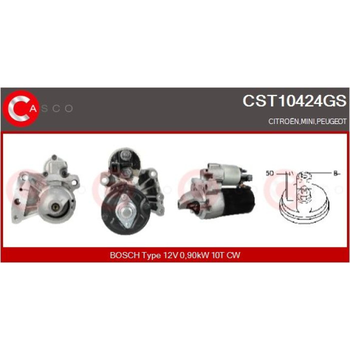 CASCO Anlasser CST10424GS
