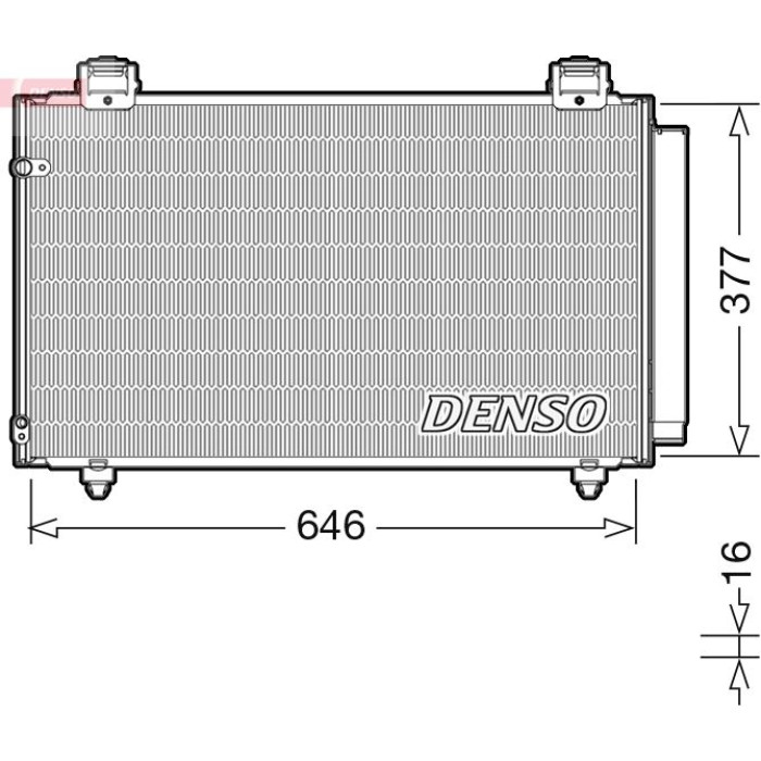 Denso Klimakondensator DCN50043 Denso Klimakondensator DCN50043