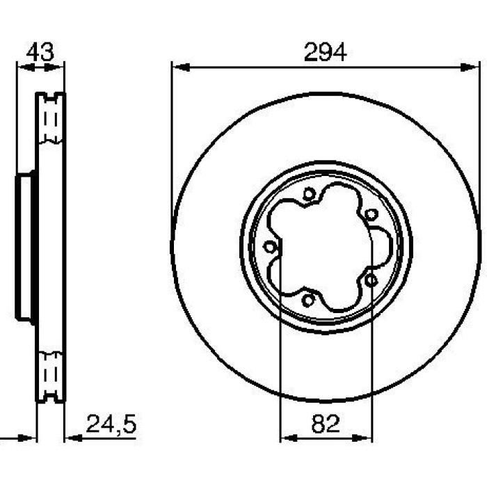 Bosch Bremsscheibe 0 986 479 B29 Bosch Bremsscheibe 0 986 479 B29