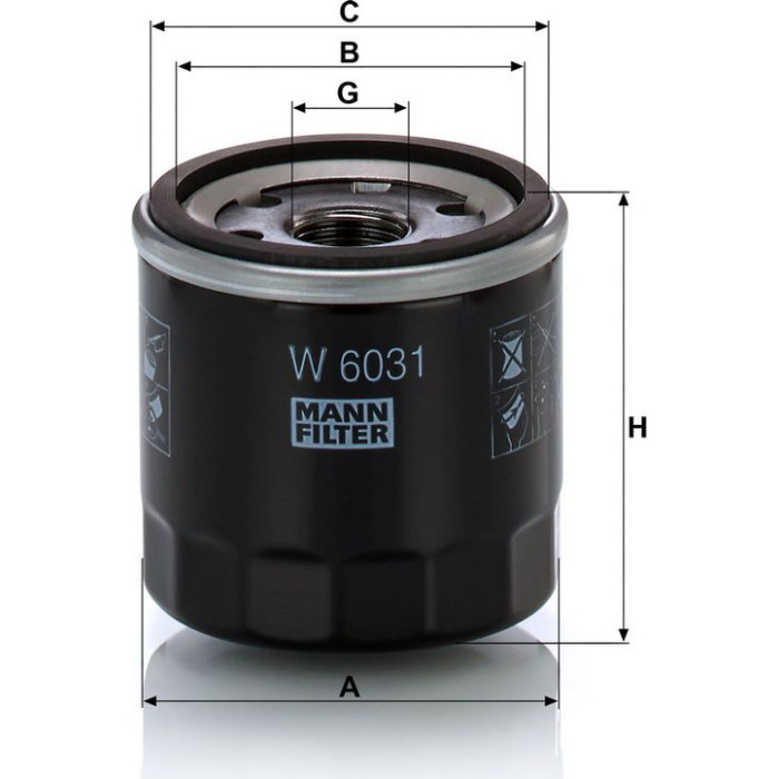 MANN-FILTER Ölfilter W 6031 MANN-FILTER Ölfilter W 6031