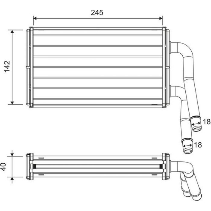 Valeo Wärmetauscher 811599 Valeo Wärmetauscher 811599