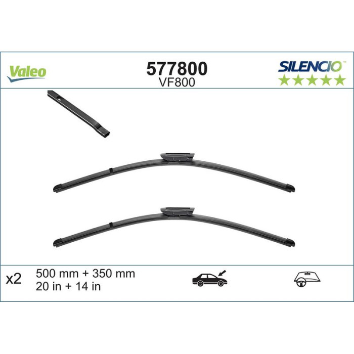 Valeo VM800 Silencio X.TRM Wischer 577800 Valeo VM800 Silencio X.TRM Wischer 577800