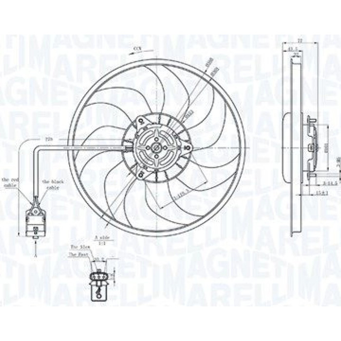 Magneti Marelli Kühlerlüfter 069422712010 Magneti Marelli Kühlerlüfter 069422712010
