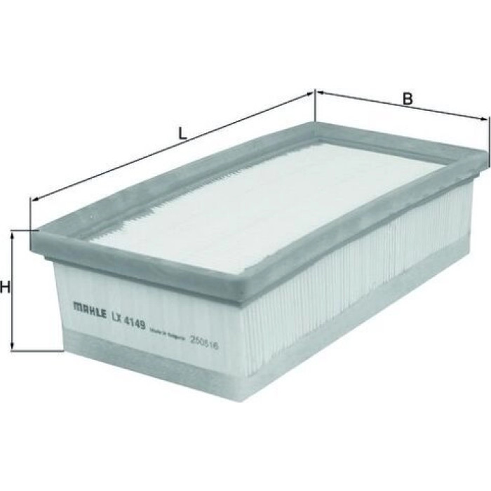 MAHLE Luftfilter LX 4149 MAHLE Luftfilter LX 4149