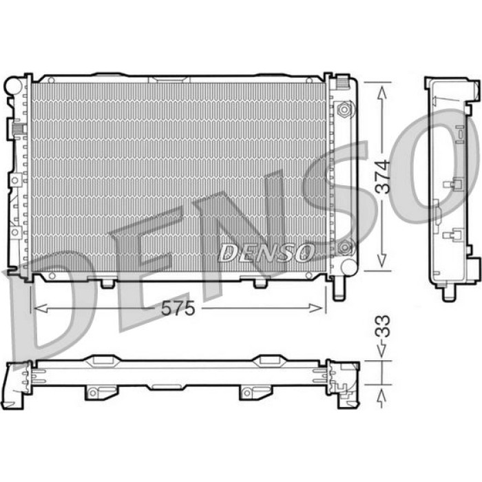Denso Motorkühler DRM17063 Denso Motorkühler DRM17063