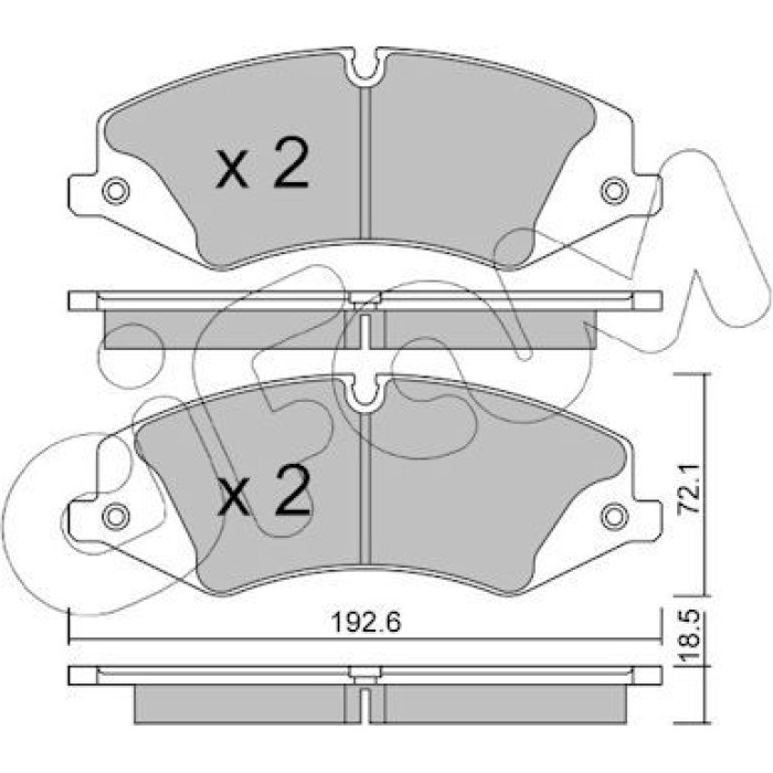 CIFAM Bremsbelagsatz, Scheibenbremse 822-836-0 CIFAM Bremsbelagsatz, Scheibenbremse 822-836-0