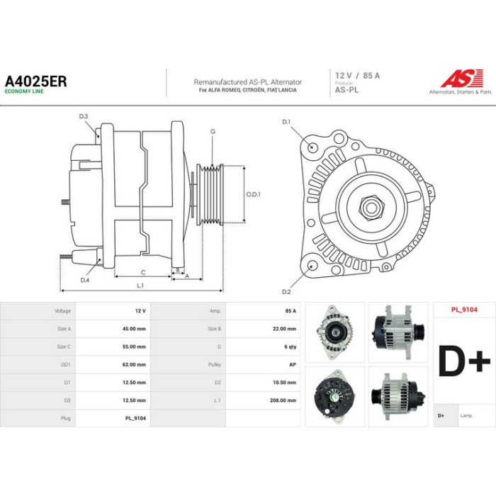AS-PL Generator A4025ER AS-PL Generator A4025ER