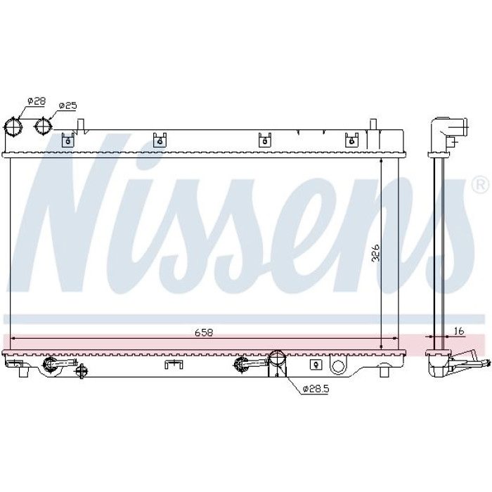 Nissens Wasserkühler PKW 68098