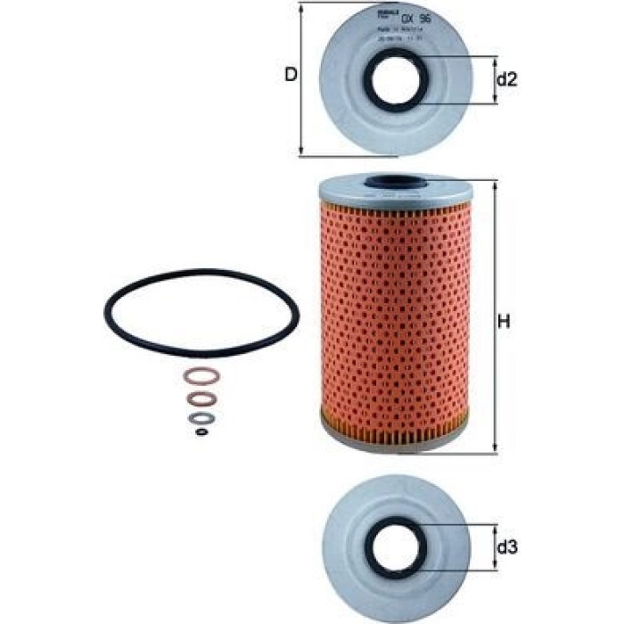 Mahle Original Ölfilter OX 96D Mahle Original Ölfilter OX 96D