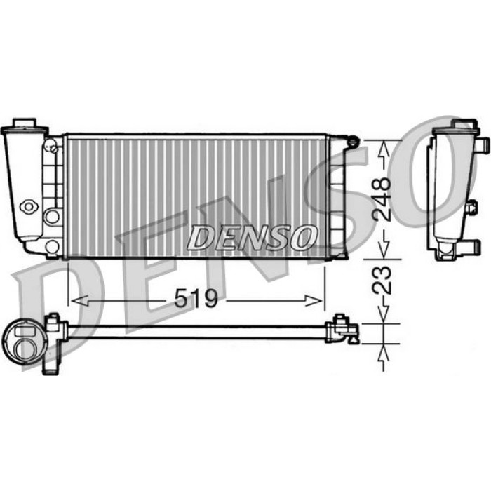 Denso Motorkühler DRM09080 Denso Motorkühler DRM09080