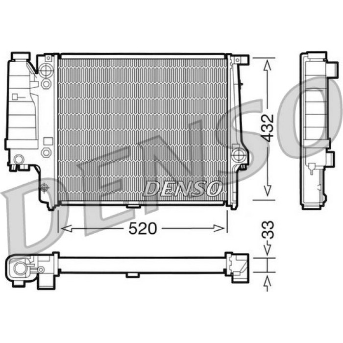 Denso Motorkühler DRM05060 Denso Motorkühler DRM05060