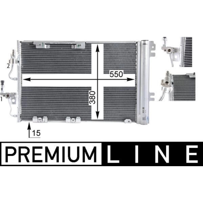 MAHLE Kondensator, Klimaanlage AC 378 000P MAHLE Kondensator, Klimaanlage AC 378 000P