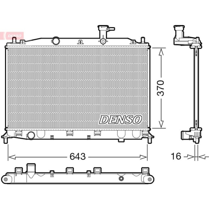 Denso Motorkühler DRM41026 Denso Motorkühler DRM41026