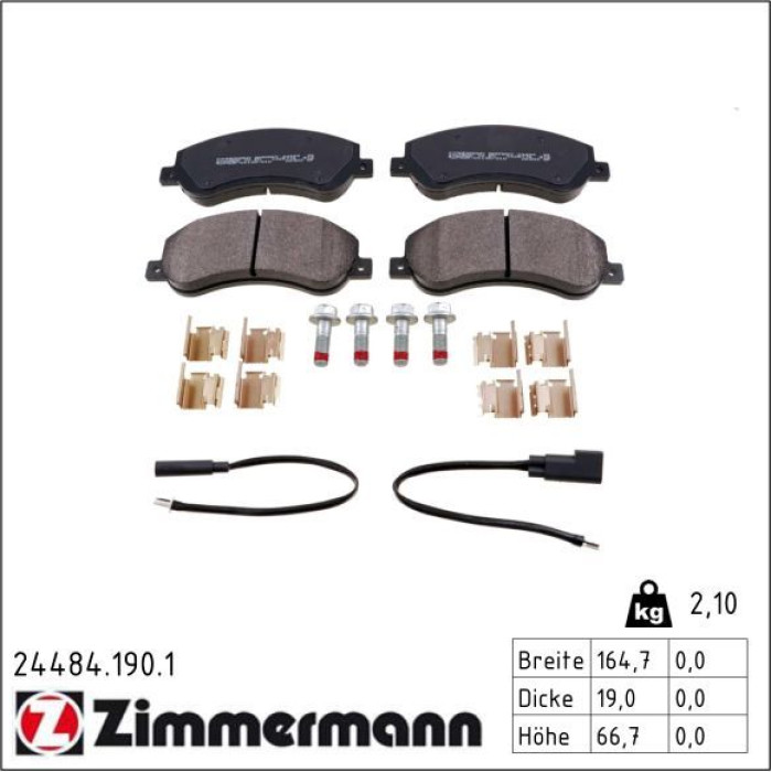 ZIMMERMANN Bremsbeläge 24484.190.1