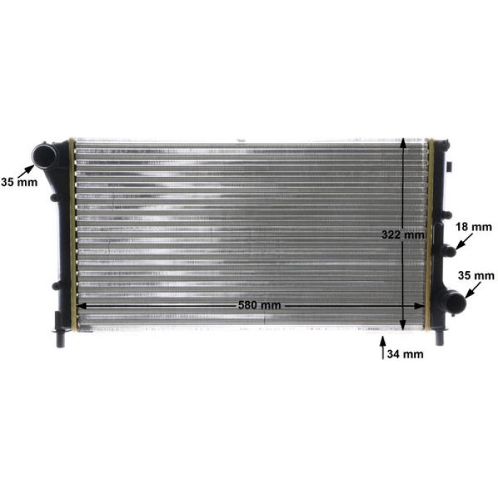MAHLE Kühler, Motorkühlung CR 1453 000S MAHLE Kühler, Motorkühlung CR 1453 000S