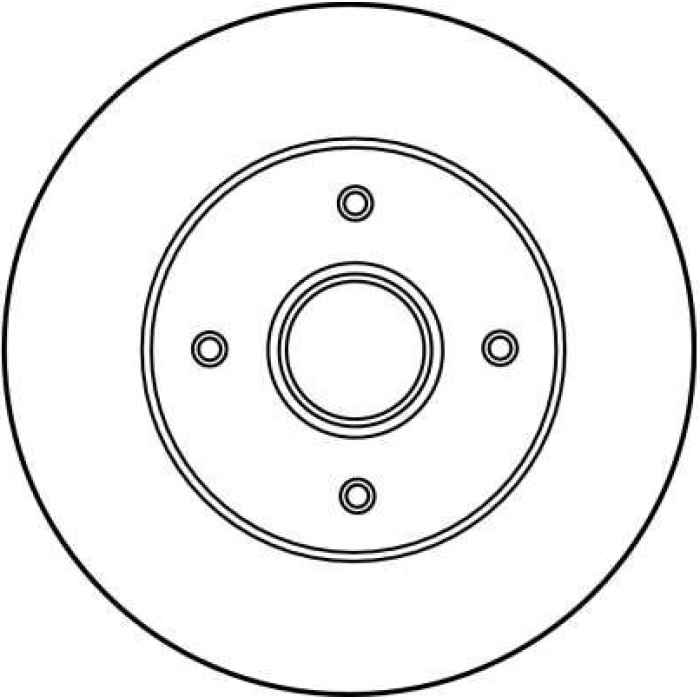 TRW Bremsscheibe Renault 19/Clio/Megane 88 DF2706 TRW Bremsscheibe Renault 19/Clio/Megane 88 DF2706