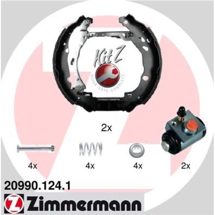 ZIMMERMANN Bremsbacken 20990.124.1 ZIMMERMANN Bremsbacken 20990.124.1