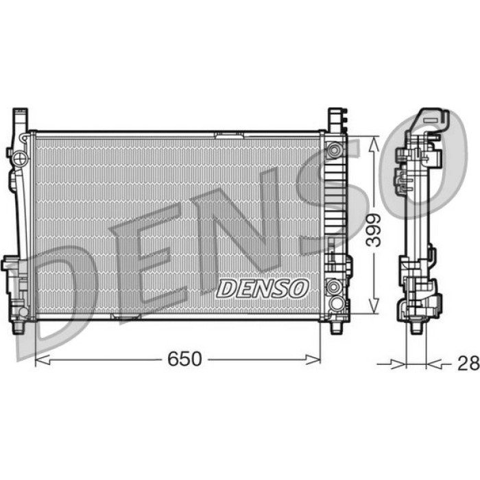 Denso Motorkühler DRM17013 Denso Motorkühler DRM17013