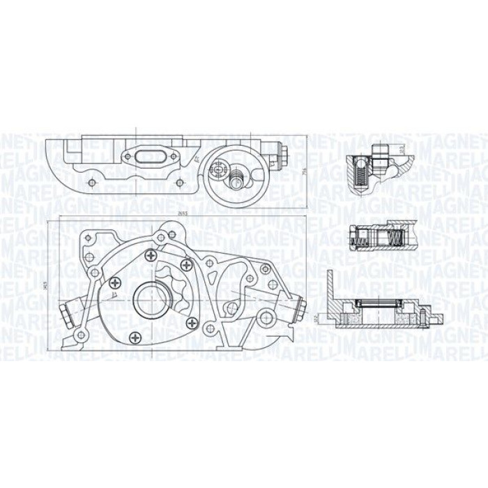 Magneti Marelli Ölpumpe 351516000028 Magneti Marelli Ölpumpe 351516000028