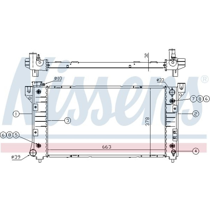 Nissens Wasserkühler PKW 60999A Nissens Wasserkühler PKW 60999A